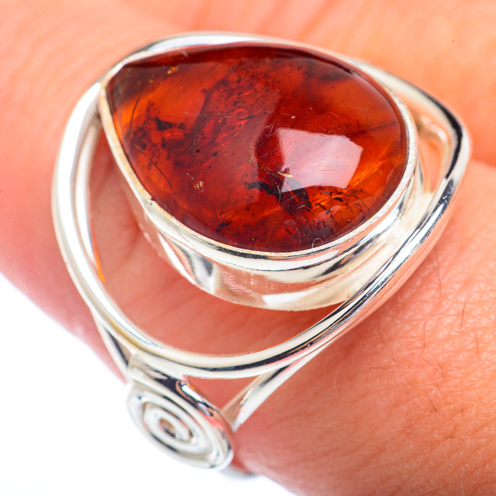 Baltic Amber Rings handcrafted by Ana Silver Co - RING72279