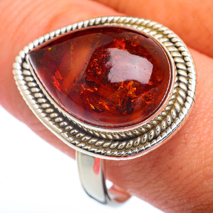 Baltic Amber Rings handcrafted by Ana Silver Co - RING72280