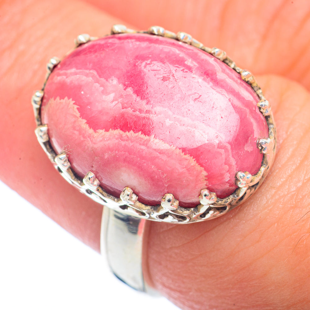Rhodochrosite Rings handcrafted by Ana Silver Co - RING72283