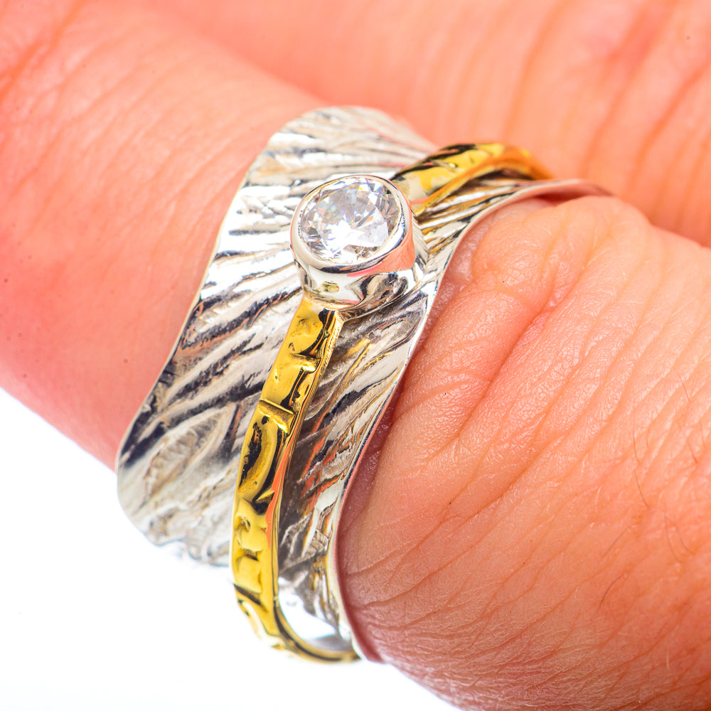 White Quartz Copper Rings handcrafted by Ana Silver Co - RING72292