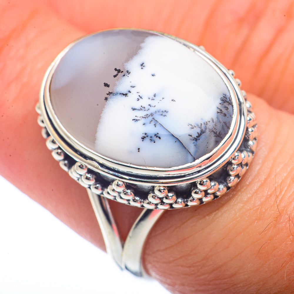 Dendritic Opal Rings handcrafted by Ana Silver Co - RING72300