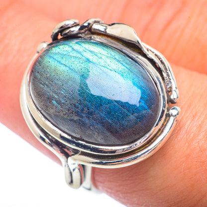 Labradorite Rings handcrafted by Ana Silver Co - RING72304