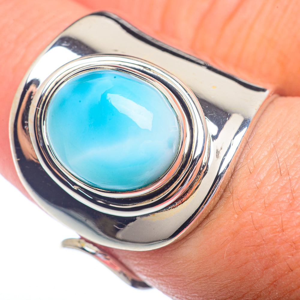 Larimar Rings handcrafted by Ana Silver Co - RING72305