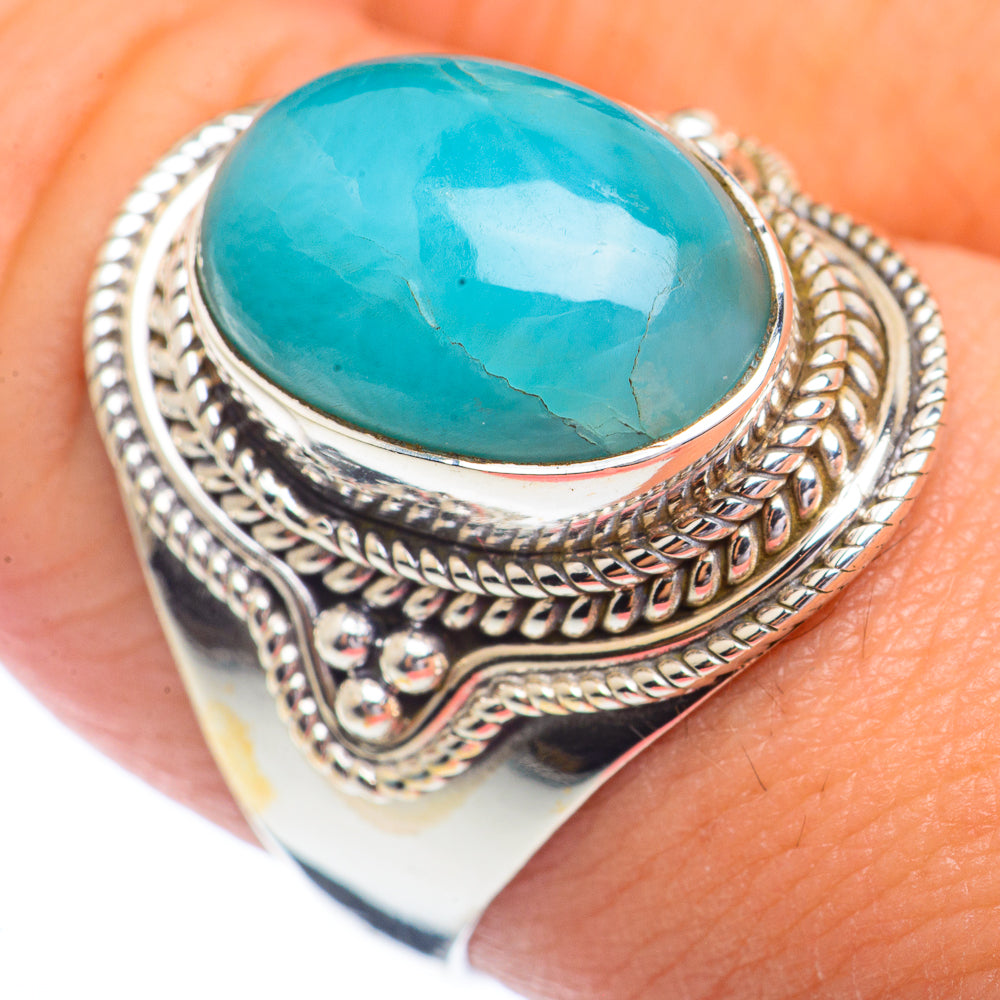 Larimar Rings handcrafted by Ana Silver Co - RING72307