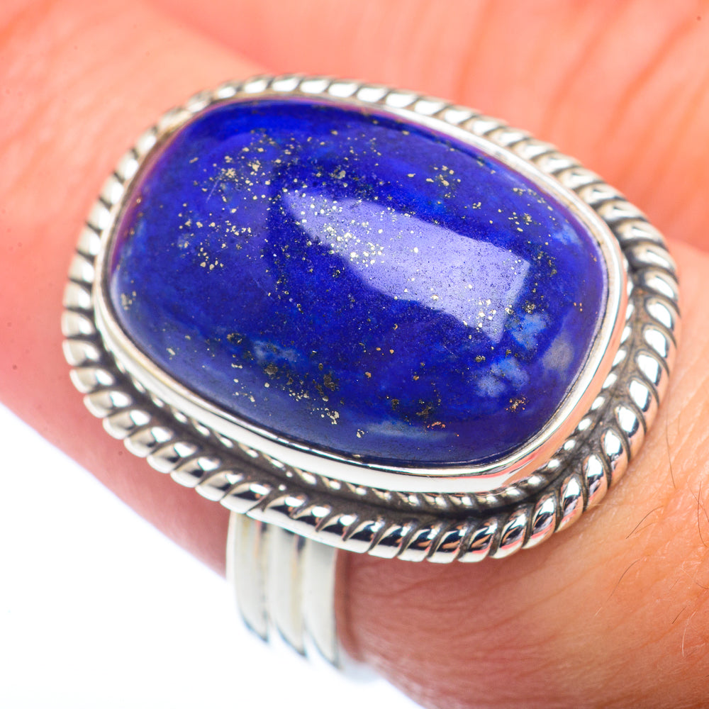 Lapis Lazuli Rings handcrafted by Ana Silver Co - RING72309