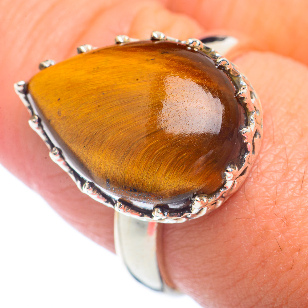 Tiger Eye Rings handcrafted by Ana Silver Co - RING72317