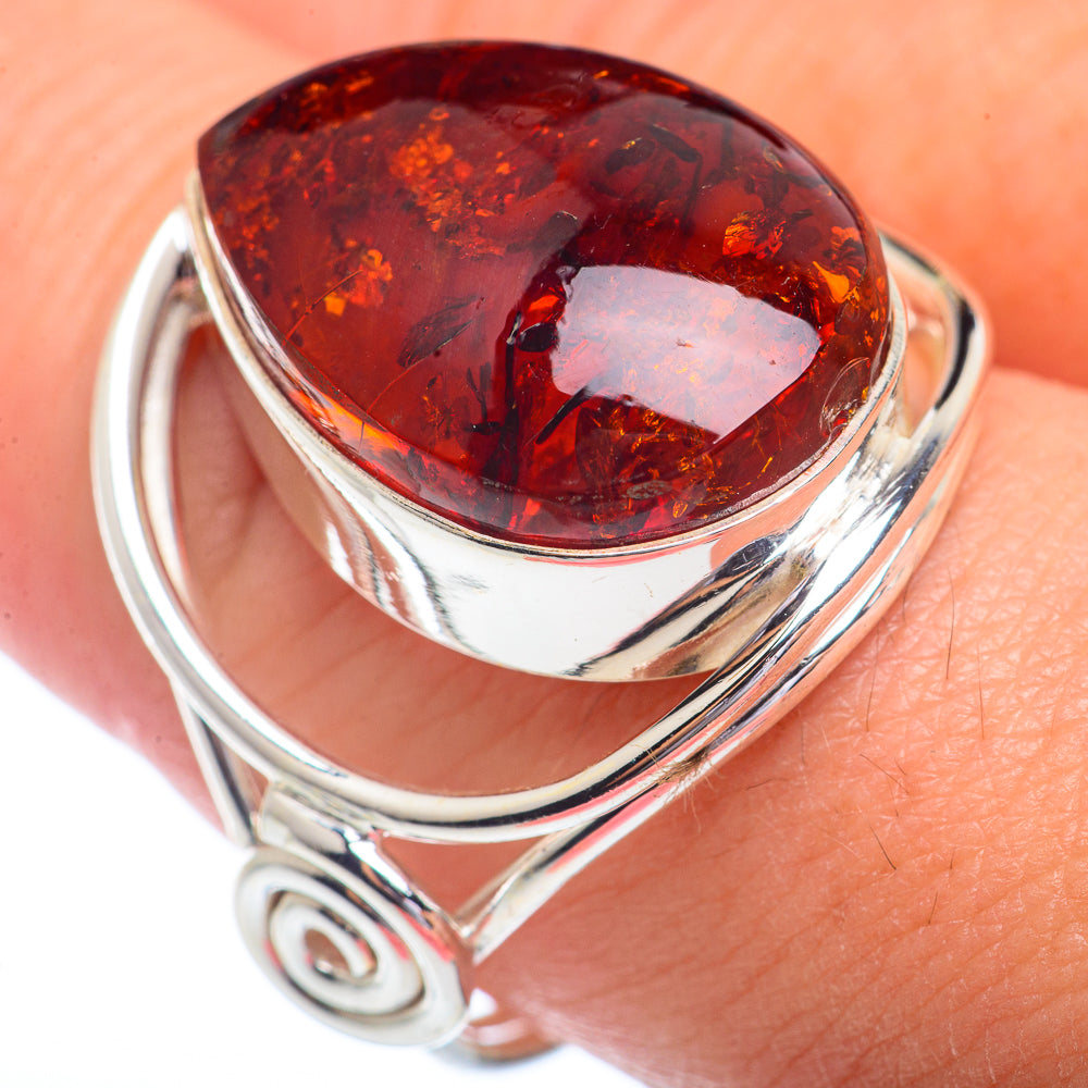 Baltic Amber Rings handcrafted by Ana Silver Co - RING72320