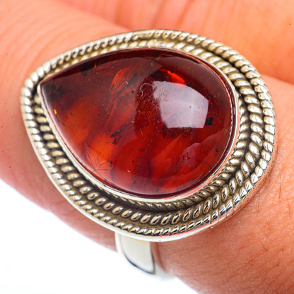 Baltic Amber Rings handcrafted by Ana Silver Co - RING72321