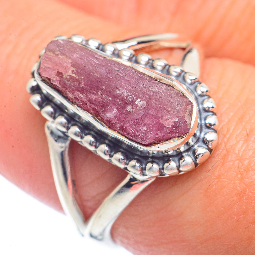 Pink Tourmaline Rings handcrafted by Ana Silver Co - RING72325
