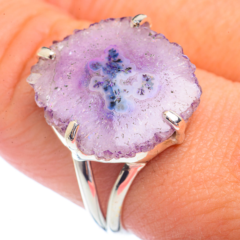 Amethyst Stalactite Rings handcrafted by Ana Silver Co - RING72329
