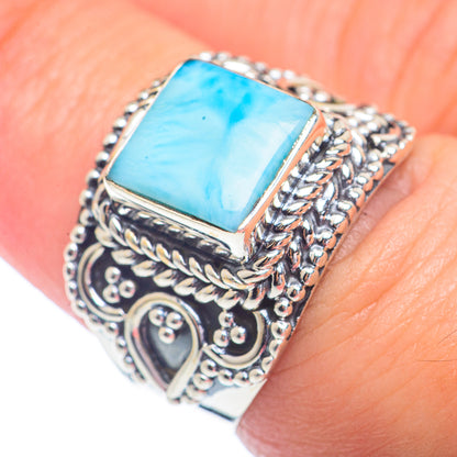 Larimar Rings handcrafted by Ana Silver Co - RING72345