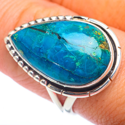 Chrysocolla Rings handcrafted by Ana Silver Co - RING72348