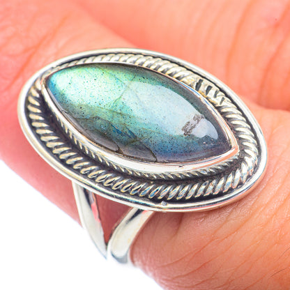 Labradorite Rings handcrafted by Ana Silver Co - RING72351