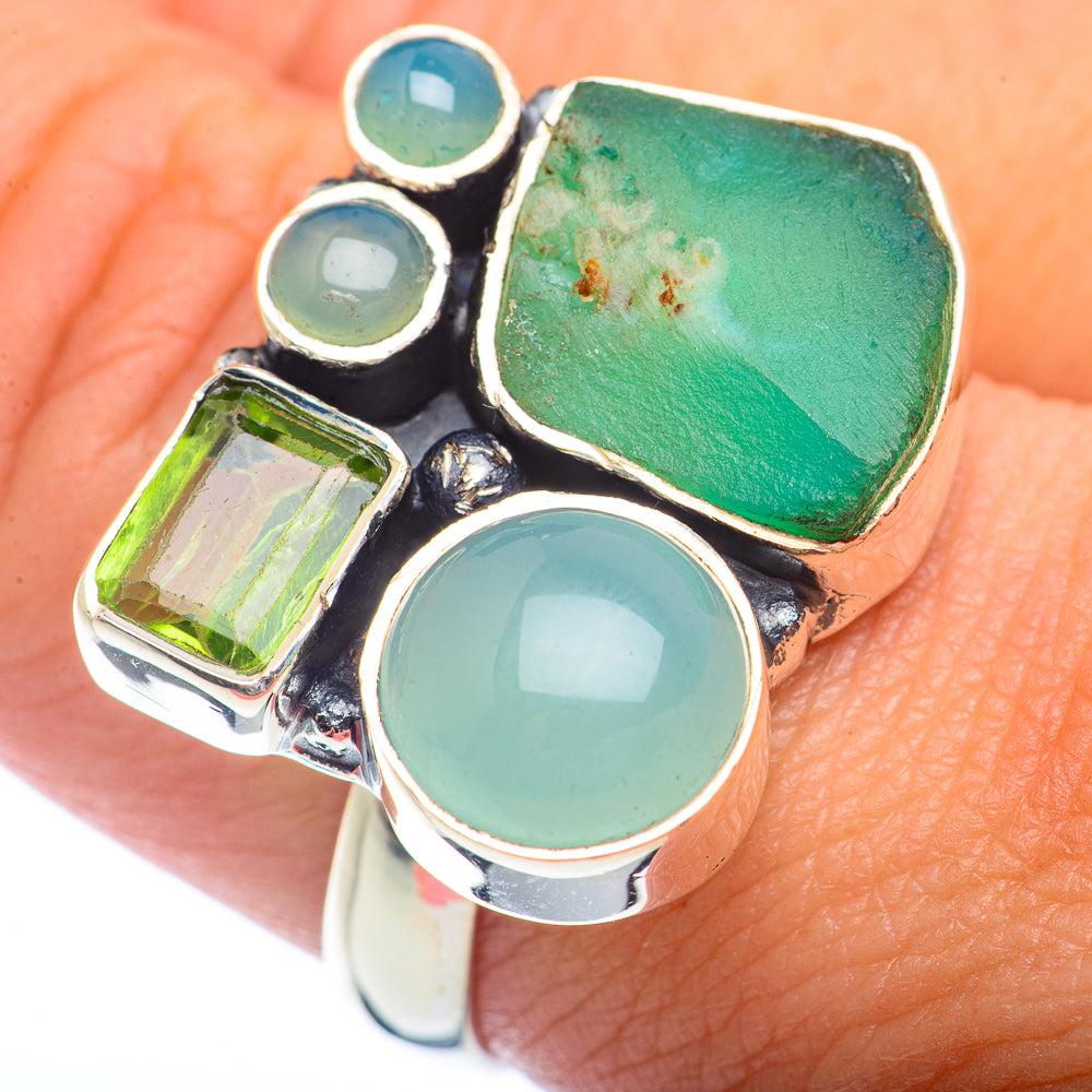 Chrysoprase Rings handcrafted by Ana Silver Co - RING72353