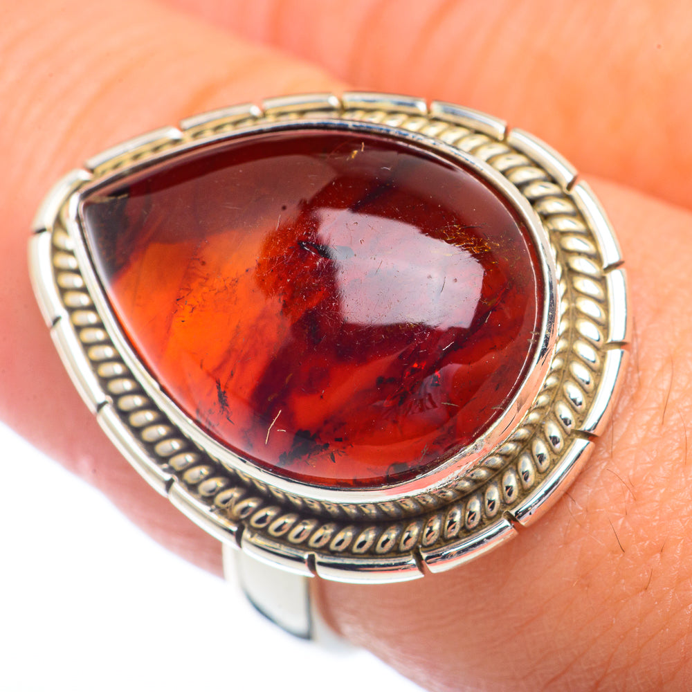 Baltic Amber Rings handcrafted by Ana Silver Co - RING72359