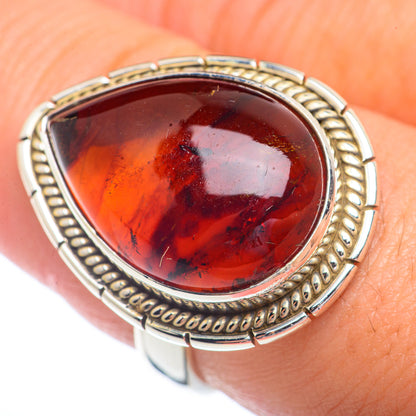 Baltic Amber Rings handcrafted by Ana Silver Co - RING72359