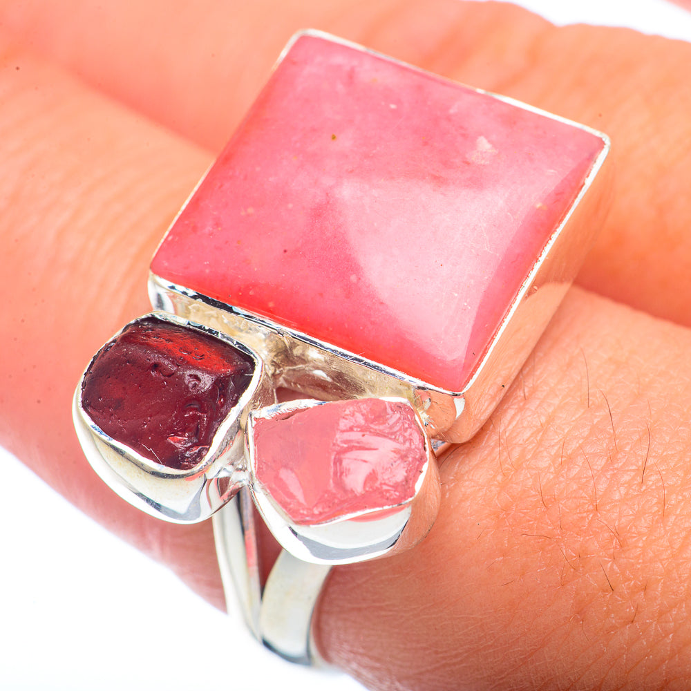 Pink Opal Rings handcrafted by Ana Silver Co - RING72360