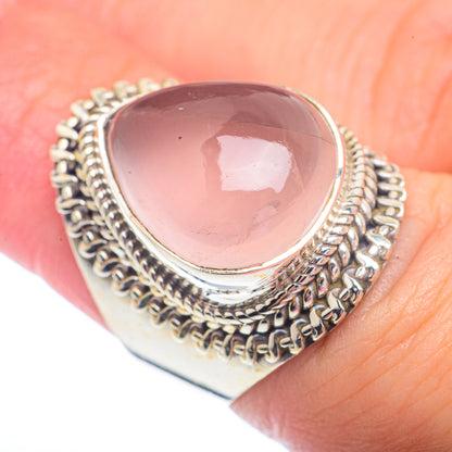 Rose Quartz Rings handcrafted by Ana Silver Co - RING72361