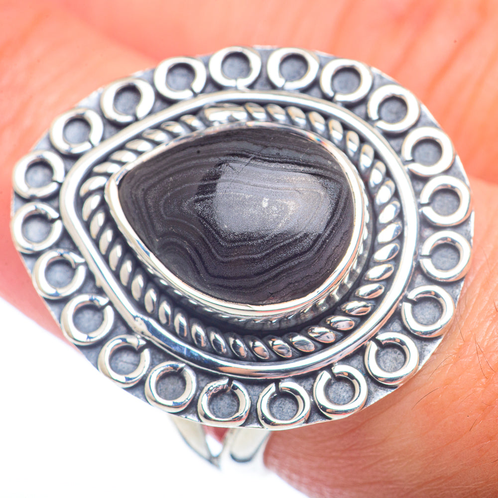 Psilomelane Rings handcrafted by Ana Silver Co - RING72371