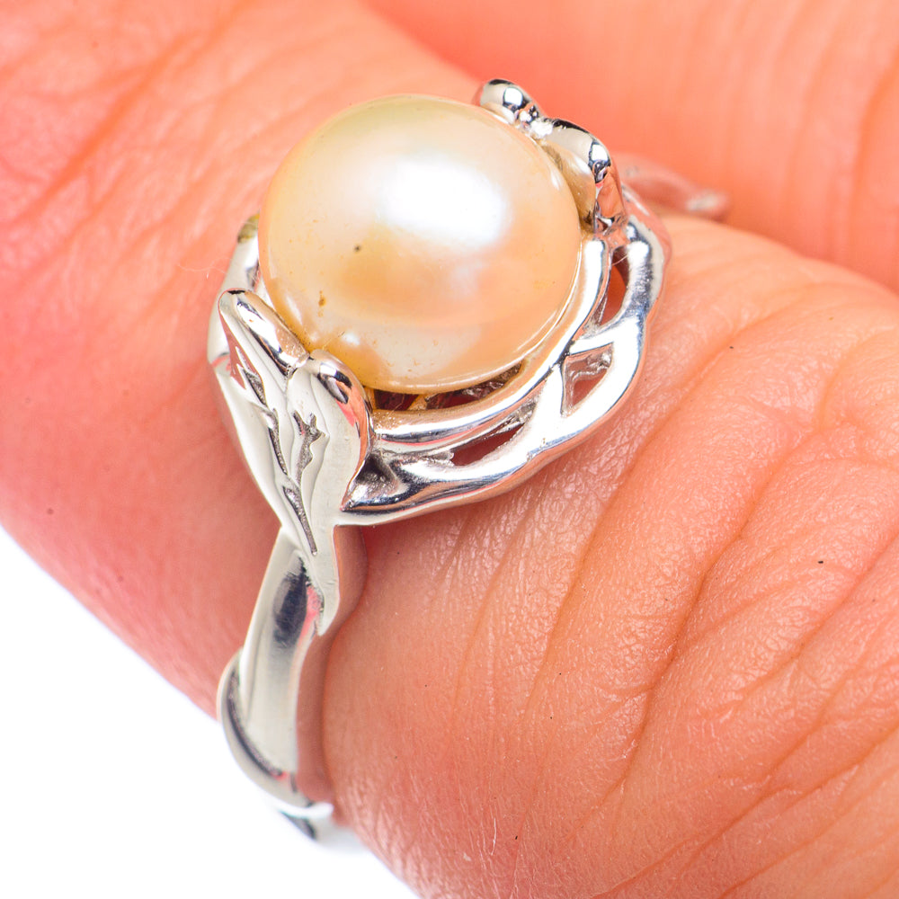 Cultured Pearl Rings handcrafted by Ana Silver Co - RING72372
