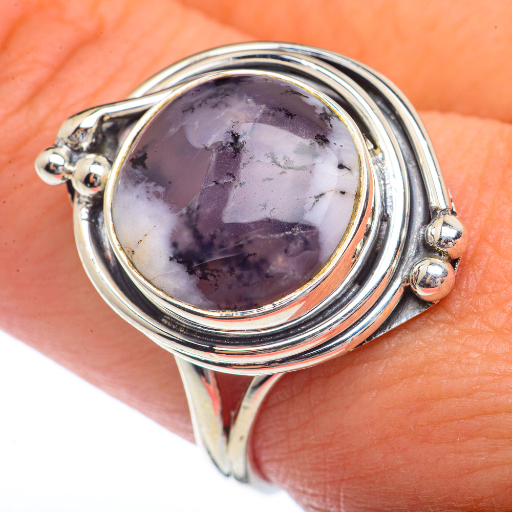Dendritic Opal Rings handcrafted by Ana Silver Co - RING72376
