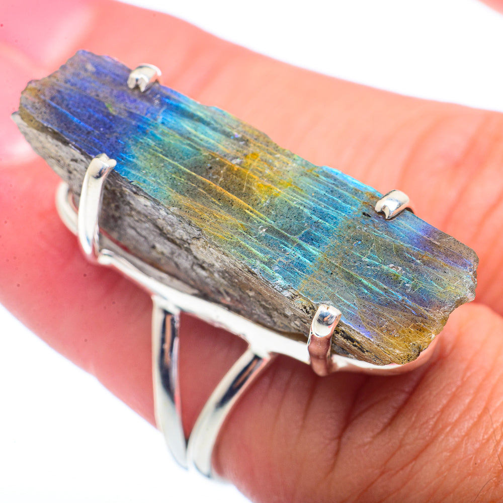 Labradorite Rings handcrafted by Ana Silver Co - RING72400