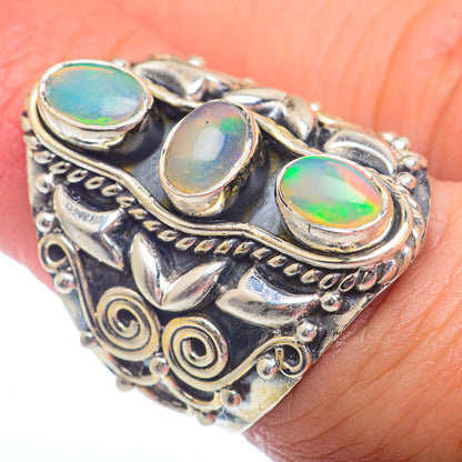 Ethiopian Opal Rings handcrafted by Ana Silver Co - RING72402