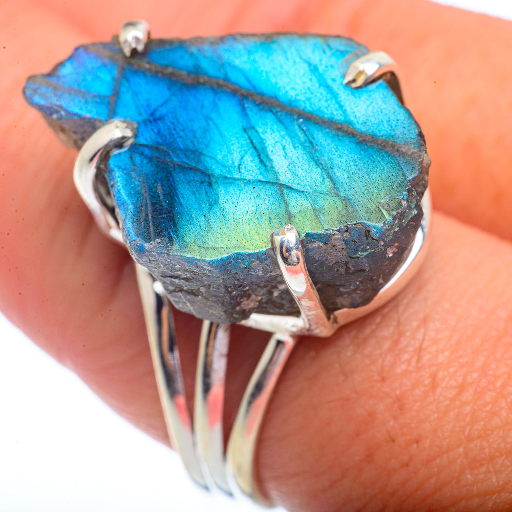 Labradorite Rings handcrafted by Ana Silver Co - RING72410