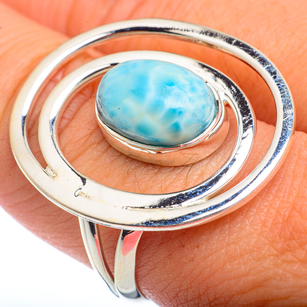 Larimar Rings handcrafted by Ana Silver Co - RING72413