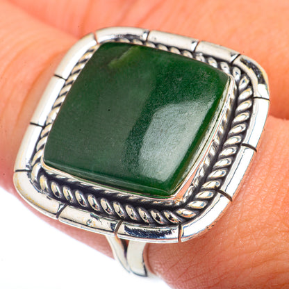 Nephrite Jade Rings handcrafted by Ana Silver Co - RING72422