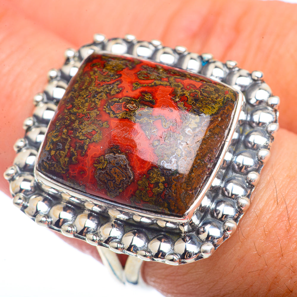 Moroccan Agate Rings handcrafted by Ana Silver Co - RING72427