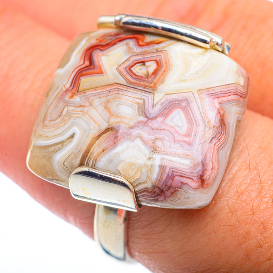 Crazy Lace Agate Rings handcrafted by Ana Silver Co - RING72428