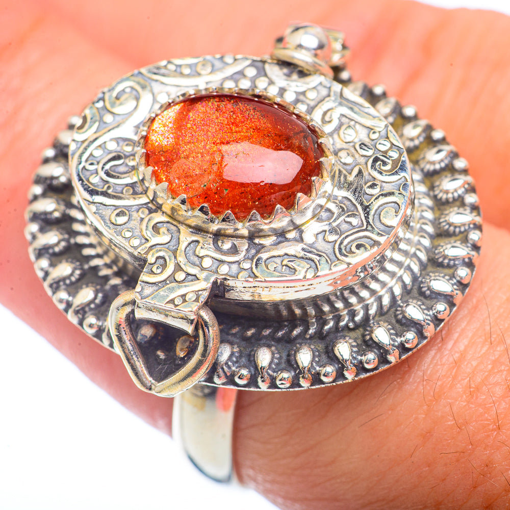 Sunstone Rings handcrafted by Ana Silver Co - RING72433