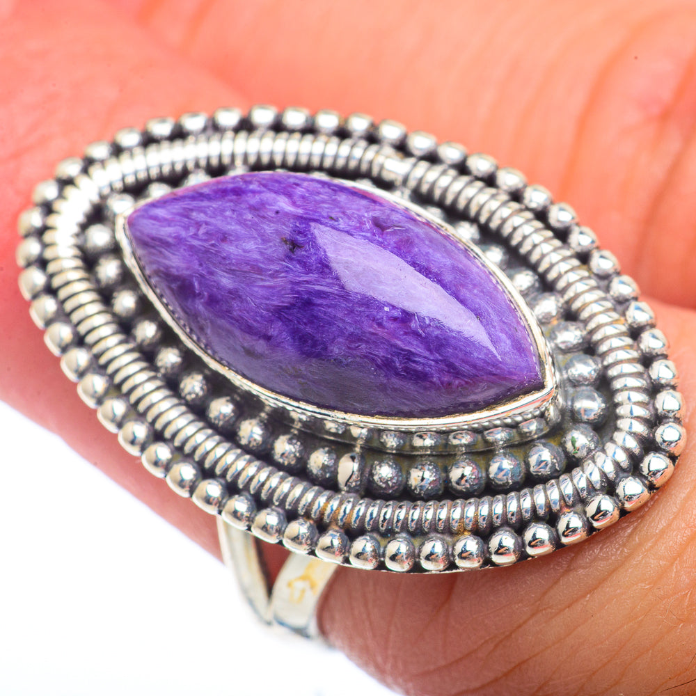 Charoite Rings handcrafted by Ana Silver Co - RING72437