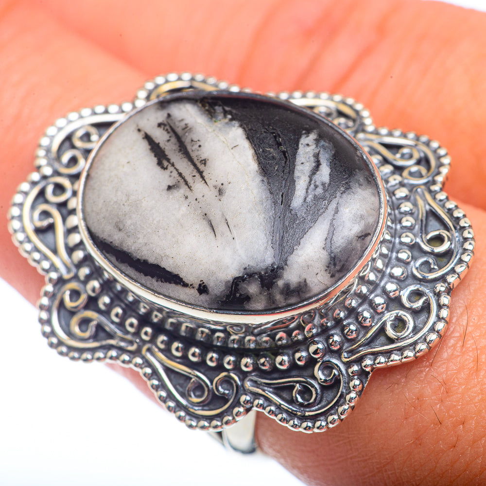 Chrysanthemum Stone Rings handcrafted by Ana Silver Co - RING72441