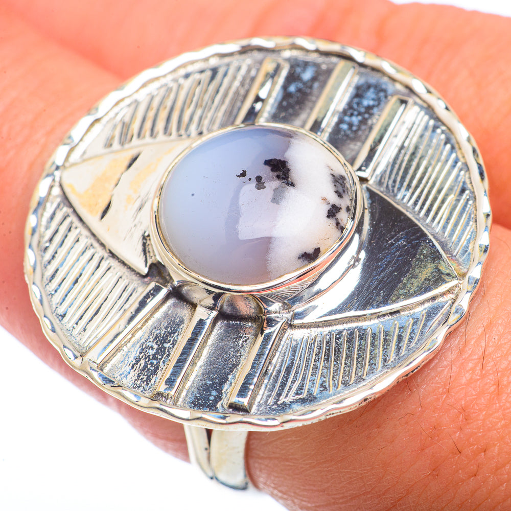 Dendritic Opal Rings handcrafted by Ana Silver Co - RING72443