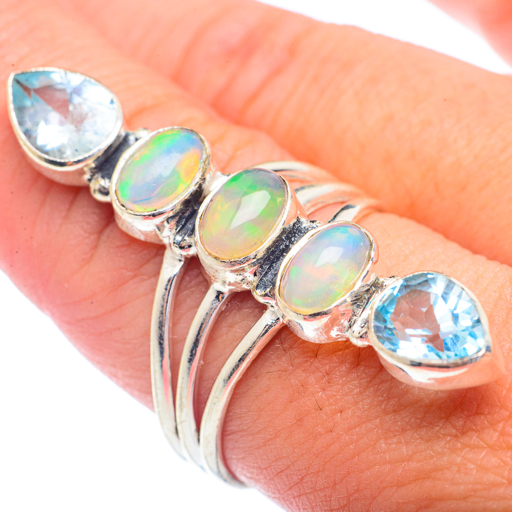 Ethiopian Opal Rings handcrafted by Ana Silver Co - RING72447