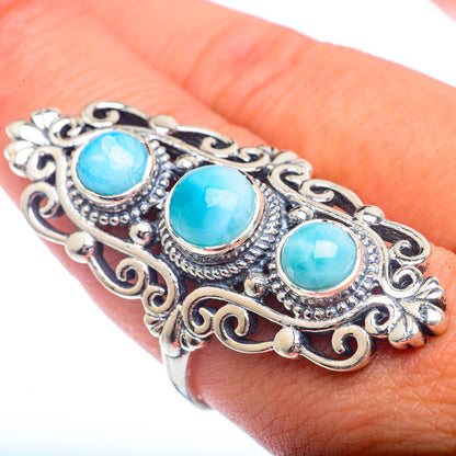 Larimar Rings handcrafted by Ana Silver Co - RING72455