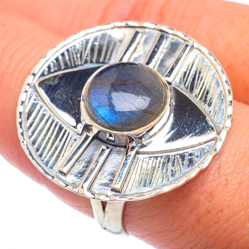Labradorite Rings handcrafted by Ana Silver Co - RING72456