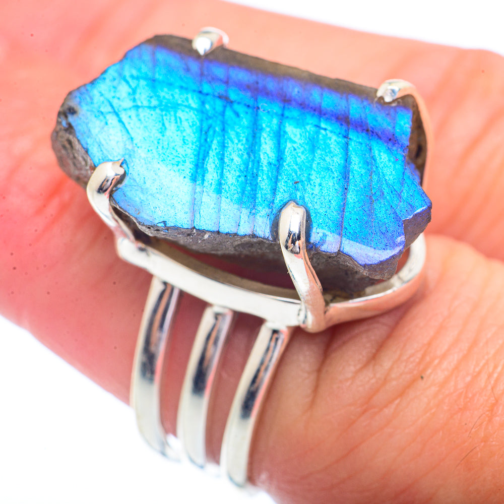 Labradorite Rings handcrafted by Ana Silver Co - RING72457