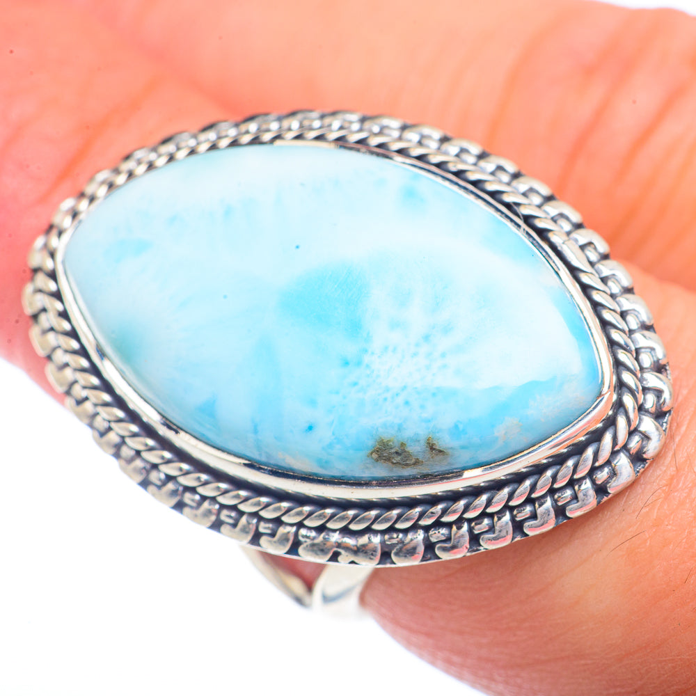 Larimar Rings handcrafted by Ana Silver Co - RING72459