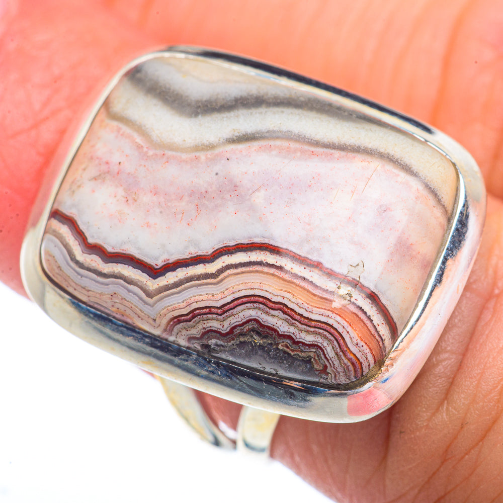 Botswana Agate Rings handcrafted by Ana Silver Co - RING72462