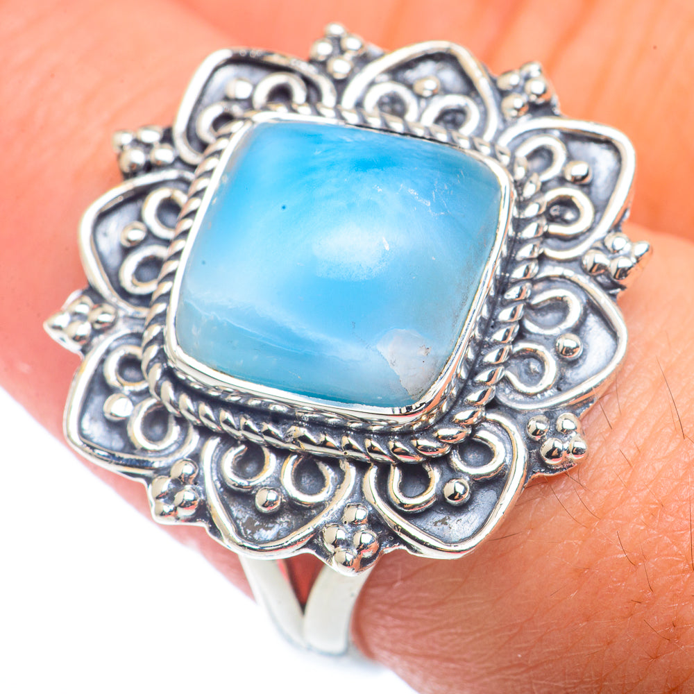 Larimar Rings handcrafted by Ana Silver Co - RING72467