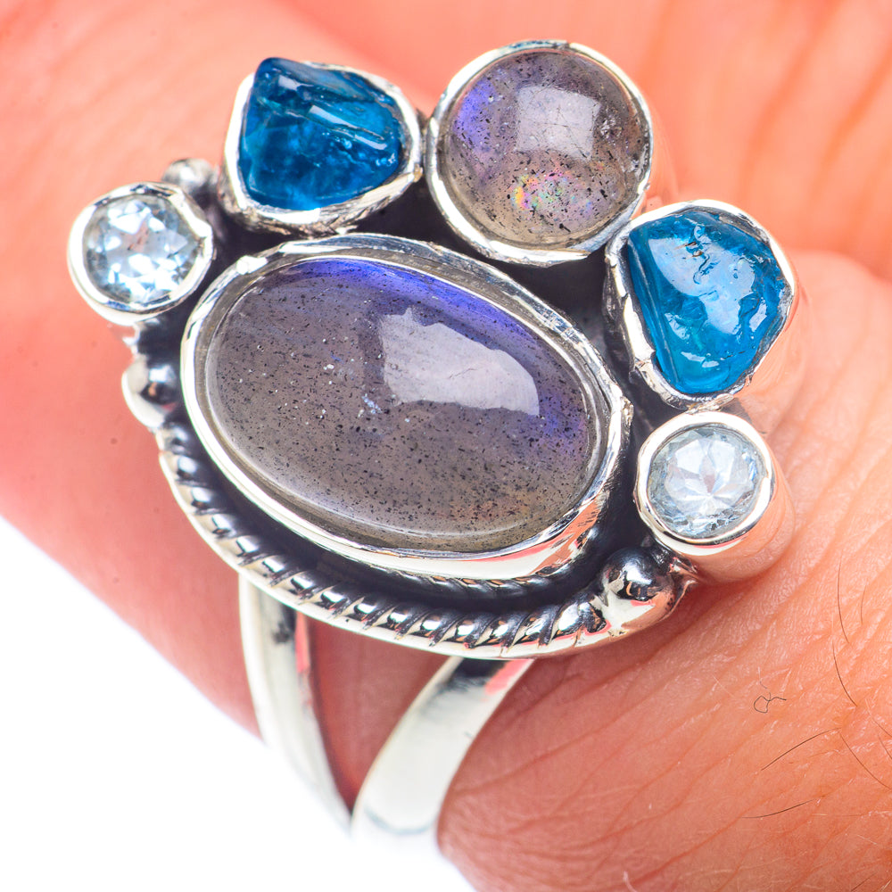 Labradorite Rings handcrafted by Ana Silver Co - RING72469