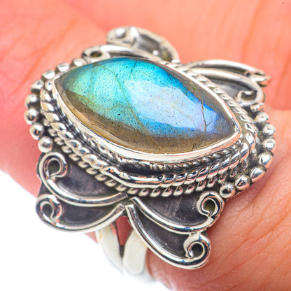 Labradorite Rings handcrafted by Ana Silver Co - RING72472