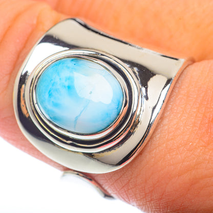 Larimar Rings handcrafted by Ana Silver Co - RING72474