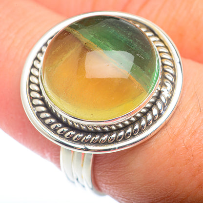 Green Fluorite Rings handcrafted by Ana Silver Co - RING72477
