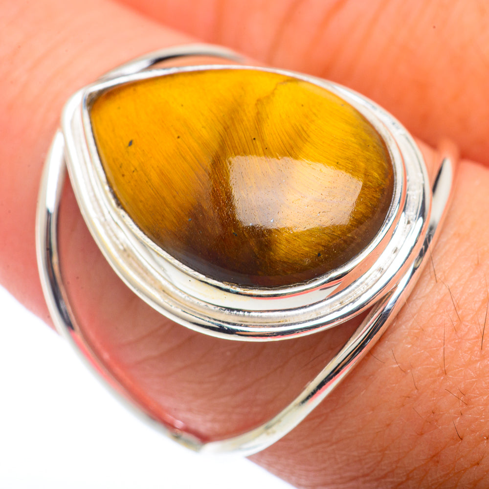 Tiger Eye Rings handcrafted by Ana Silver Co - RING72480