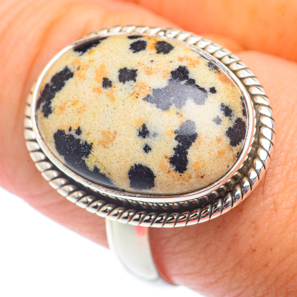 Dalmatian Jasper Rings handcrafted by Ana Silver Co - RING72481