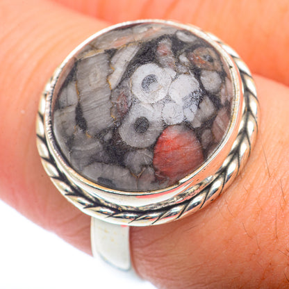 Crinoid Fossil Rings handcrafted by Ana Silver Co - RING72482
